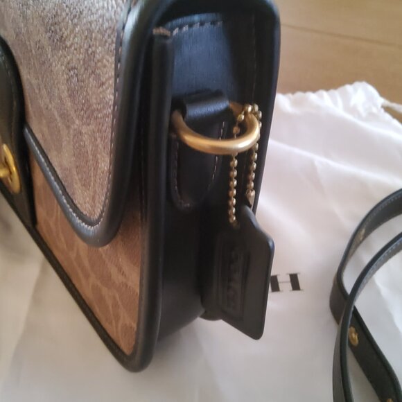 Coach Turnlock Tab Messenger Crossbody In Signature Canvas 192 - Picture 3 of 11